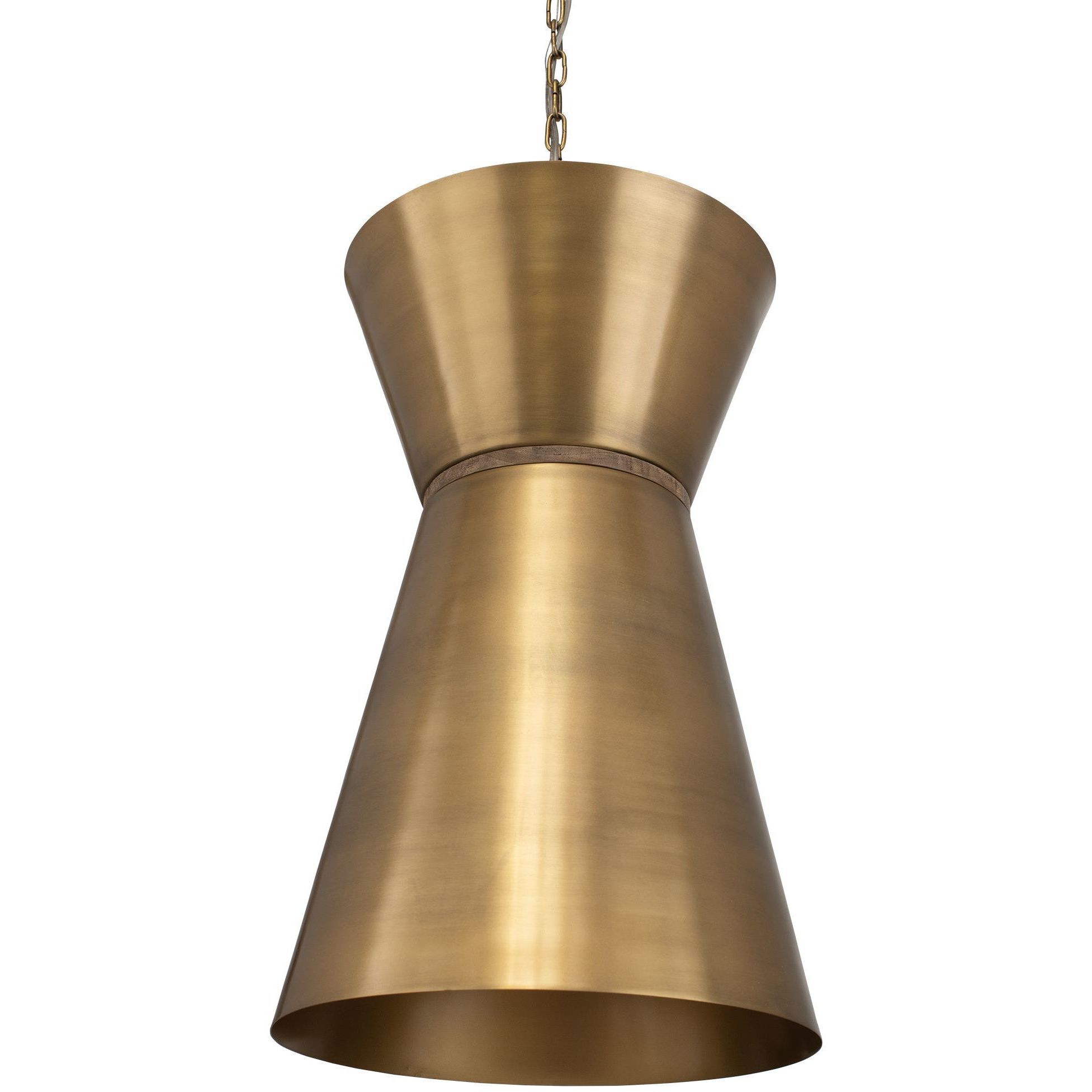 Crocker 1 Light 14.5 inch Antique Brass and Natural Woven Mini Pendant Ceiling Light